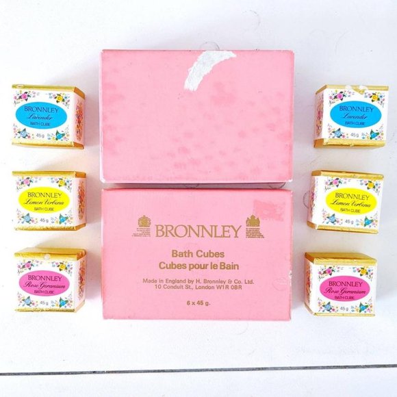 vintage floral bath cubes, box set - Picture 5 of 6